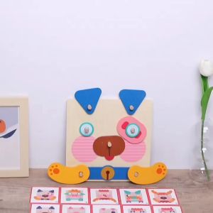 Đồ Chơi Trẻ Em Bộ Đồ Chơi Giáo Dục Montessori Tư Duy Sáng Tạo Thiết Kế Khuôn Mặt Động Vật Chất Liệu Gỗ Cao Cấp - Tiệm Nhà Sóc 2023