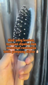 Sisir Rambut Lembut Anti Kusut Dan Rontok - Sisir Rambut Detangle Magic Hair Brush Oval & Persegi