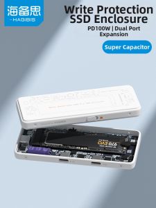 Hagibis | Portable NVMe SSD Enclosure with Type-C Port and Power-off Write Protection 2280