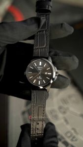 Jam Tangan Wanita Alexandre Christie Primo AC 1017 LDLIPBA Black Dial Black Leather Strap