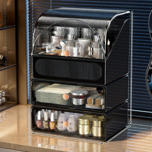 XINGYOU | Cosmetic Organizer Dustproof Transparent Drawer Type Storage Box