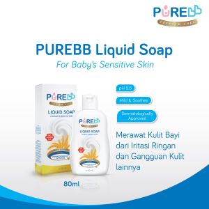 Pure bb baby Liquid soap 80 dan 230 ml / pure bb sabun cair bayi kulit sentitive  bayi