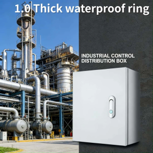 1.0MM ELECTRICAL METAL ENCLOSURE CABINET NEMA 4 PANEL CASE CIRCUIT BREAKER BOX OR CCTV CABINET with 1.0 thick waterproof ring for industrial control distribution box.