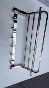 Mẫu Máng Khăn Đa Năng Cao Cấp Kibath Đế Đúc Móc Đúc Inox 304 KB-967