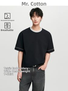 MIANXIANSHENG | Loose Cotton Short Sleeve T-shirt