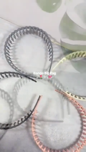 SOLUTION STORE- Bando Rambut Gelombang Zigzag Anti Geser Elastis Warna Warni Headband