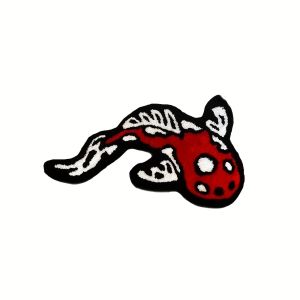 VIKAMA Cartoon Koi Plush Carpet Machine Washable Easy To Clean Bathroom Floor Mat Living Room Bedroom Carpet Home Decoration