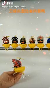 Premium Quality Duck Helmet with Gun Necklace Sunglasses Adhesive Double Tape Itik Helmet Itik Motorcycle Bicycle Car