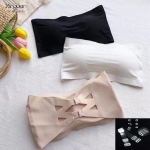 Áo Ngực Một Mảnh Ice Silk Không Dây Cạp Cao Che Chắn Thoải Mái Thoáng Khí Mùa Hè Cho Phụ Nữ Ngoại Cỡ Không Để Lộ