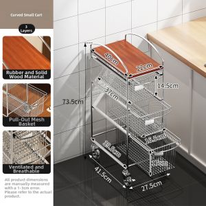 Corner Pull-out Kitchen Shelving Unit Multiple Layers