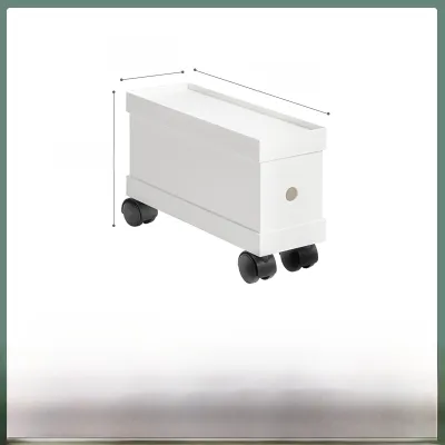 Office Desk underneath Storage Rack Basket Bag Caddy Wheel Bookbag Dormitory Mobile Storage Shelf under Table Organizer