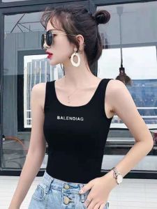 เสื้อกั๊กสายเดี่ยวสั้นสำหรับผู้หญิง ชุดชั้นใน ชุดชั้นใน ฤดูร้อน 2025 ดีไซน์ใหม่ เสื้อคลุมดีไซน์เก๋ไก๋ ใส่ได้หลายวิธี แฟชั่นสตรี