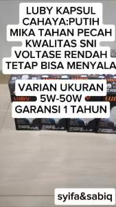 BOHLAM LED / LAMPU LED LUBY CAPSULE GARANSI 1 TAHUN PAKET 10 PCS LAMPU