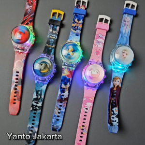 Jam tangan anak spinner berlampu dan musik