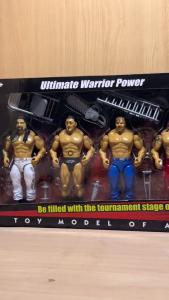 1:16 W-W-E Wrestling Toys Flex Force Big Fighting Ring Stage Action Figure Toy for Boys RANDOM CHARACTERS