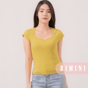 RIMINI - Atasan Wanita Kaos Basic Strech Big Size - Lucretia Top 522412