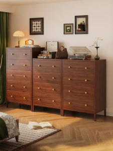 MEISD | Rustic French Style Steel Drawer Chest Small Living Room Storage Cabinet