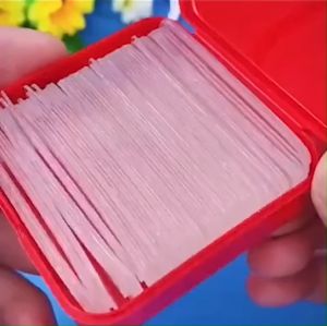 เทปกาวสองหน้า เทปกาวใส 1กล่อง 60ชิ้น เทปกาว แข็งแรง ตัดง่าย ความหนืดสูง