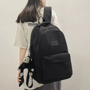 Solid Color Backpack Women Multi-pocket College Book Bag Casual Laptop Backpacks Men Schoolbag For Teenage School Bags For Girls