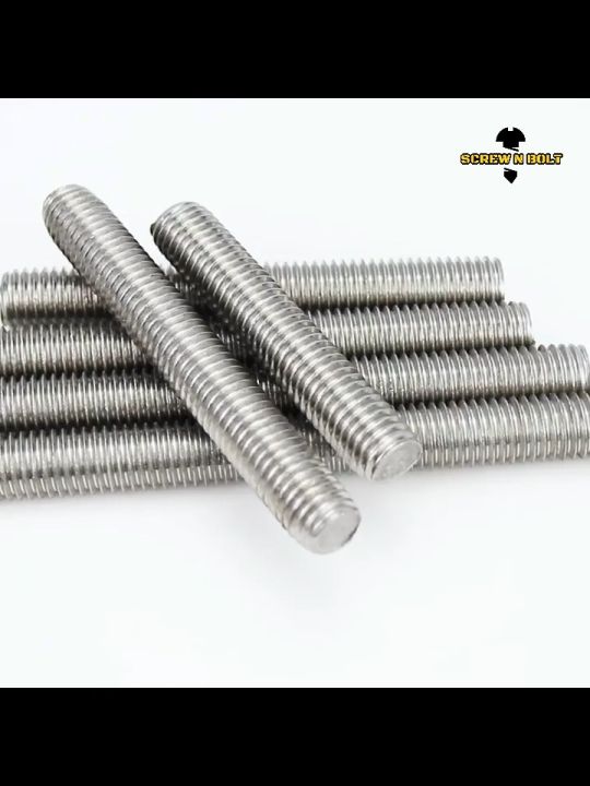 สตัด โบลท์ เกลียวตลอด ยาว 16-100 มม. สแตนเลส 304 เกลียวมิล หยาบ M5 / Stud Bolt Thread Bolt 16-100 mm.