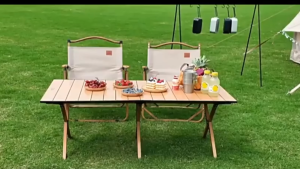 SUOMUEN Outdoor Camping Table Chair 7-Piece Set Kermit Chair Foldable Garden Table Set Perfect for Picnics BBQs and Outdoor Gatherings Durable and Portable
