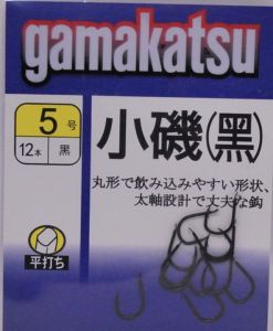 ตะขอเบ็ดGamakatsuJapanแท้(ทรงอิเซอะมา)ตะขอดำ