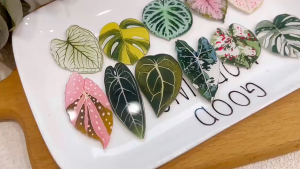 10/5 Pcs Leaves Turtle Back Bamboo Decoration Refrigerator Sticker Magnetic Tape Tropical Plant Magnetic Suction Note Decoration Sticker Student Gift