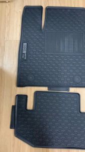 Thảm lót sàn xe Vinfast VF3 - Hàng CAO SU Nissin chữ trắng đúc không mùi chống trượt - Mẫu mới _2CAR