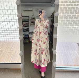 One Set Tunik Laura Terbaru Ld 112cm Pc 100cm