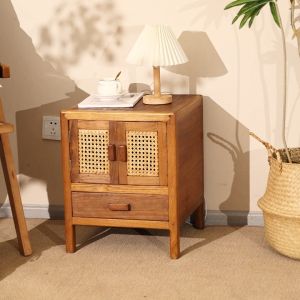 วินเทจทำโต๊ะข้างเตียงเก่าตู้ไม้ทึบห้องนั่งเล่นสร้างสรรค์โซฟาขอบตู้มุมตู้เก็บของเอเชียตะวันออกเฉียงใต้หลายตู้