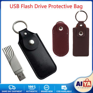 ★Same Day Shipping★ USB Case Protective Bag Portable Pocket Leather Key Ring for Usb Flash Drive CYB-Usb-Protective-Pocket