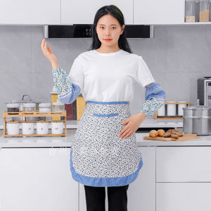 Tạp Dề Quần Áo Làm Việc Mẫu Ngắn Quanh Eo Thời Trang Viền Hoa Một Nửa Gia Dụng Nhà Bếp Bốn Mùa Mẫu Mỏng Người Lớn Chân Váy