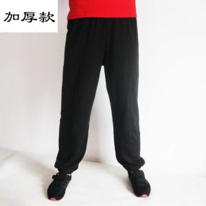 กางเกงศิลปะการต่อสู้สำหรับเด็กกางเกงรัดข้อเท้าผ้าโมดัลกางเกงไทเก็กสำหรับเด็กชายและเด็กหญิงกางเกงฝึกฝีมือสำหรับเด็กชุดทำการแสดงสำหรับฤดูใบไม้ผลิและฤดูใบไม้ร่วง