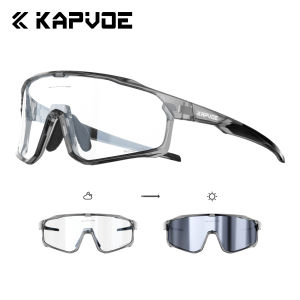 Kapvoe(kapvoe) | Kapvoe 2026 New Photchromic Mens Cycling Sunglasses UV400 Protection MTB Bike Glasses Riding Driving Running Sports Eyewear
