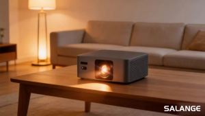 Salange | Salange P60Pro Android 14.0 Smart Projector 8K Supported WiFi6 Bluetooth 5.2 Auto Keystone Portable Home Theater Movie Projector