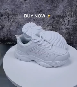 *SG Seller* Neckermann 9264 School Shoes White Black