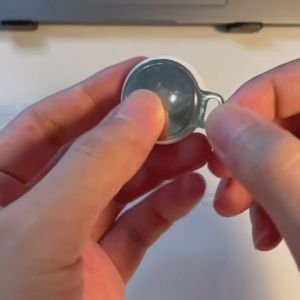 laylion AirTag Keychain Holder with Strap | Minimalist Slim Thin AirTag Secure Ring with Strap [Non-Protective Cover]