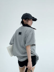 Oversize Loose Cotton Short Sleeve T-Shirt Womens Casual Style Embroidered Pure Cotton Summer New Arrival Female Top