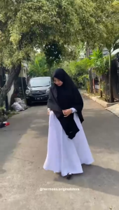 Hermosa - Gamis Polos Opnesel Wallycrape Premium Umbrella 4m