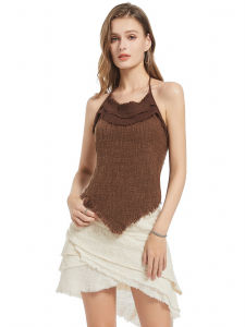 Áo Ba Lỗ Hở Lưng Gợi Cảm Ôm Vừa Vặn Phong Cách Bohemian Dành Cho Kỳ Nghỉ Mùa Hè Đa Năng Bằng Vải Cotton Pha Trộn Thường Ngày