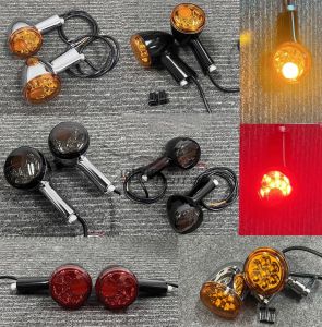 Harley XL883 1200 X48 Street Fighter Dena Fatty Inheritor Three-in-One LED Motorcycle Turn Signal Lights Front And Rear
