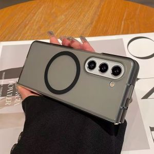 เคสโทรศัพท์ Samsung ZFold6 บางเฉียบ ใสโปร่งใส รุ่น ZFold5 รุ่นใหม่ Galaxy Z Fold4 ปกป้องจอหน้าจอแบบพับได้สำหรับผู้ชายและผู้หญิง