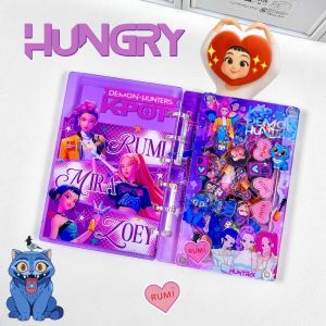 A7 Kpop Demon Hunters Notebook and Journals Rumi Mira Zoey Binder Cartoon Anime Pattern Stationery Supplies Back To School Gifts