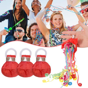 1-5 cái bằng giấy tiệc Cracker poppers trang trí Ribbon lễ kỷ niệm đám cưới sinh nhật không khí đạo cụ
