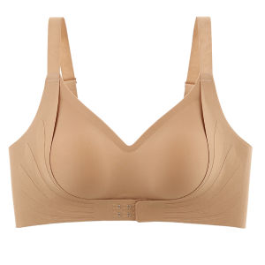 Seamless Adjustable Soft Support Anti-Sagging Wire-Free Bra Womens Gathered Comfortable Nylon Vest Style Underwear in Various Colors