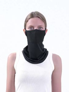 Ice Silk Sunscreen Cycling Face Mask Breathable Full Coverage Sun Shade Face Cover for Summer Outdoor Sports
