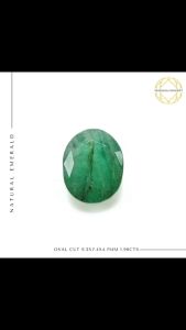 Natural Emerald - Batu Zamrud 100% Asli (Oval Cut 9.2x7.4x4.7 mm 1.96 carat) Tempah Cincin Silver Emas 916 Gold Ring Pendant