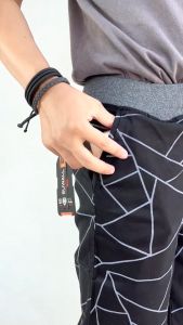 SUWALL Celana Pendek Pria Chino Motif Abstrak Celana Rip Tali Combed Diamond Strech SWL08