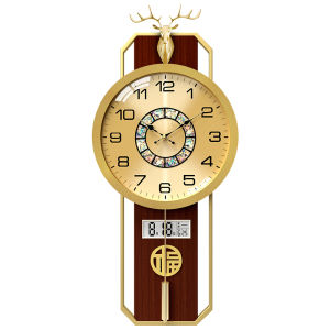 Compas | Đồng Hồ Tường Gỗ Phong Cách Đồ Cổ Trung Quốc Mới