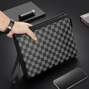 กระเป๋าถือหนังแท้สำหรับผู้ชาย กระเป๋าถือธุรกิจแบบลำลอง กระเป๋าถือหนังวัวชั้นนอก กระเป๋าถือแบบมีซิป กระเป๋าถือขนาดกลาง